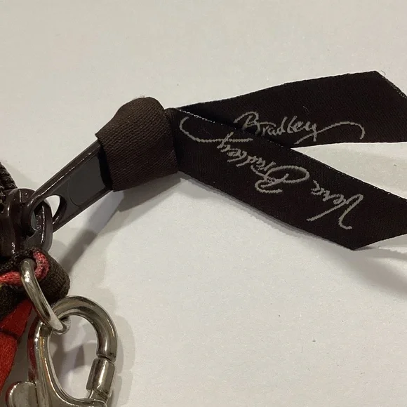 Vera Bradley Brown Multi-Color Quilted Wristlet with Strap - Picture 2 of 6